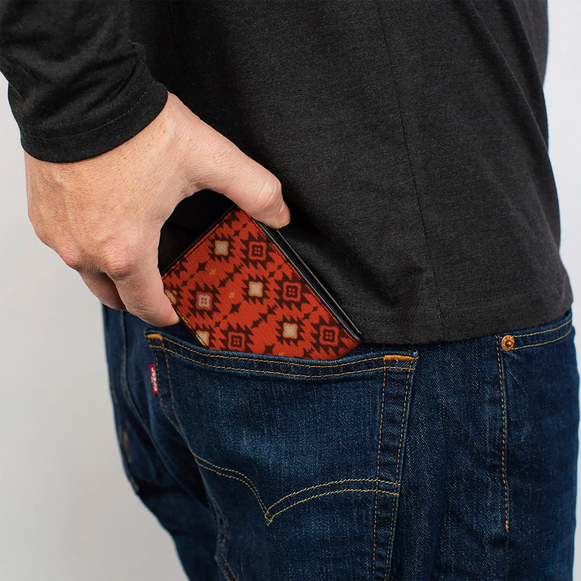 Yellowstone Dutton Ranch EST 1886 Native Pattern Bi-Fold Wallet - Image 5