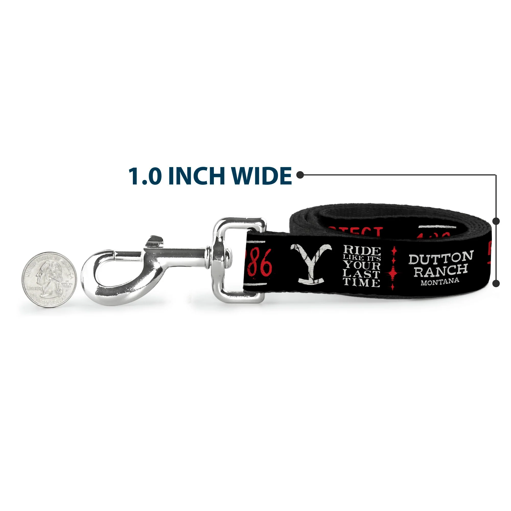 Yellowstone Dutton Ranch 1886 Icons Pet Dog Leash - Image 5