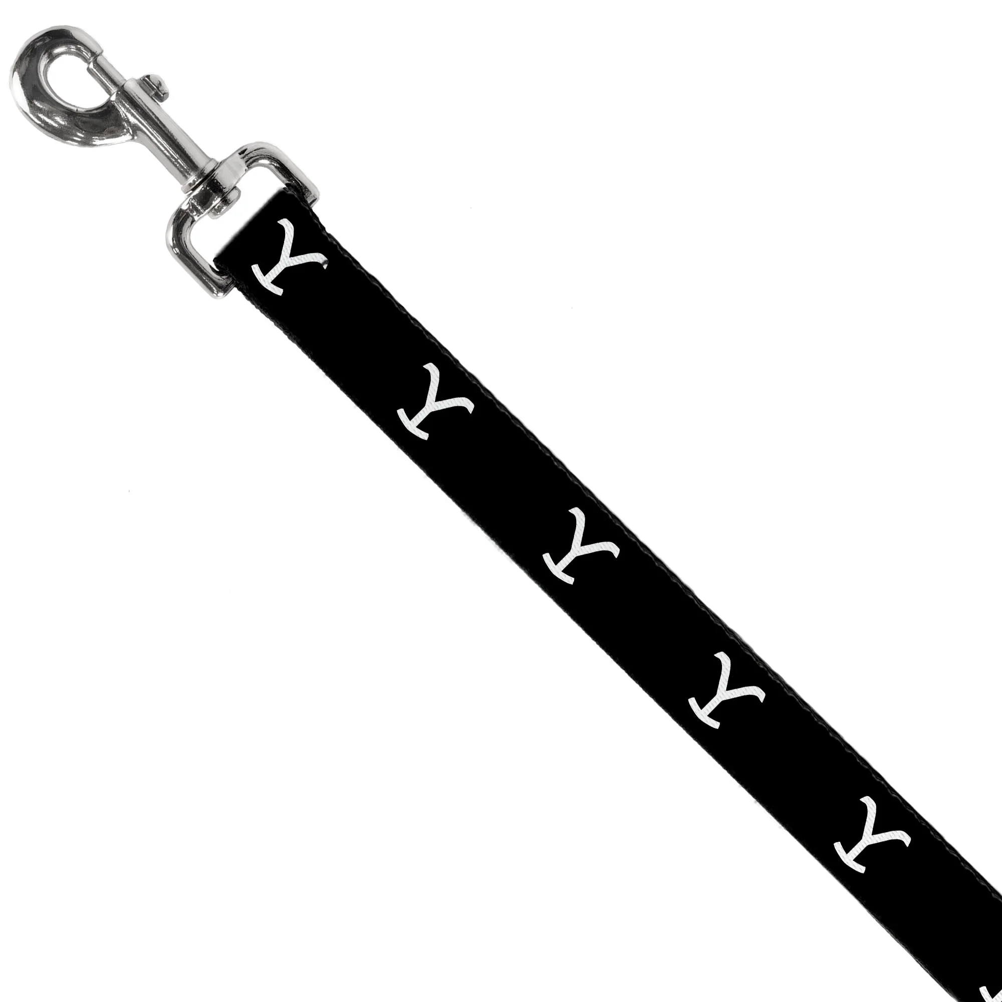 Yellowstone Y Logo Black and White Durable Dog Leash - Image 2