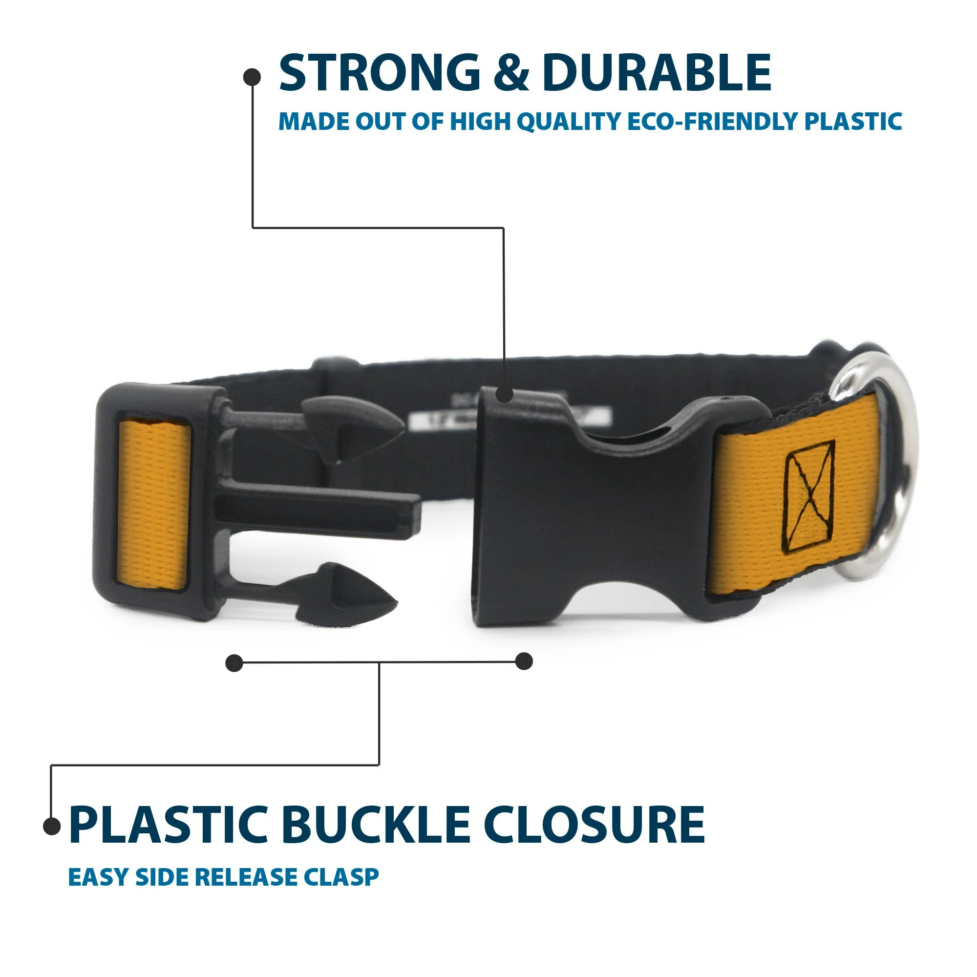 Yellowstone Y Logo Cowboy Up Plastic Clip Pet Collar - Image 4