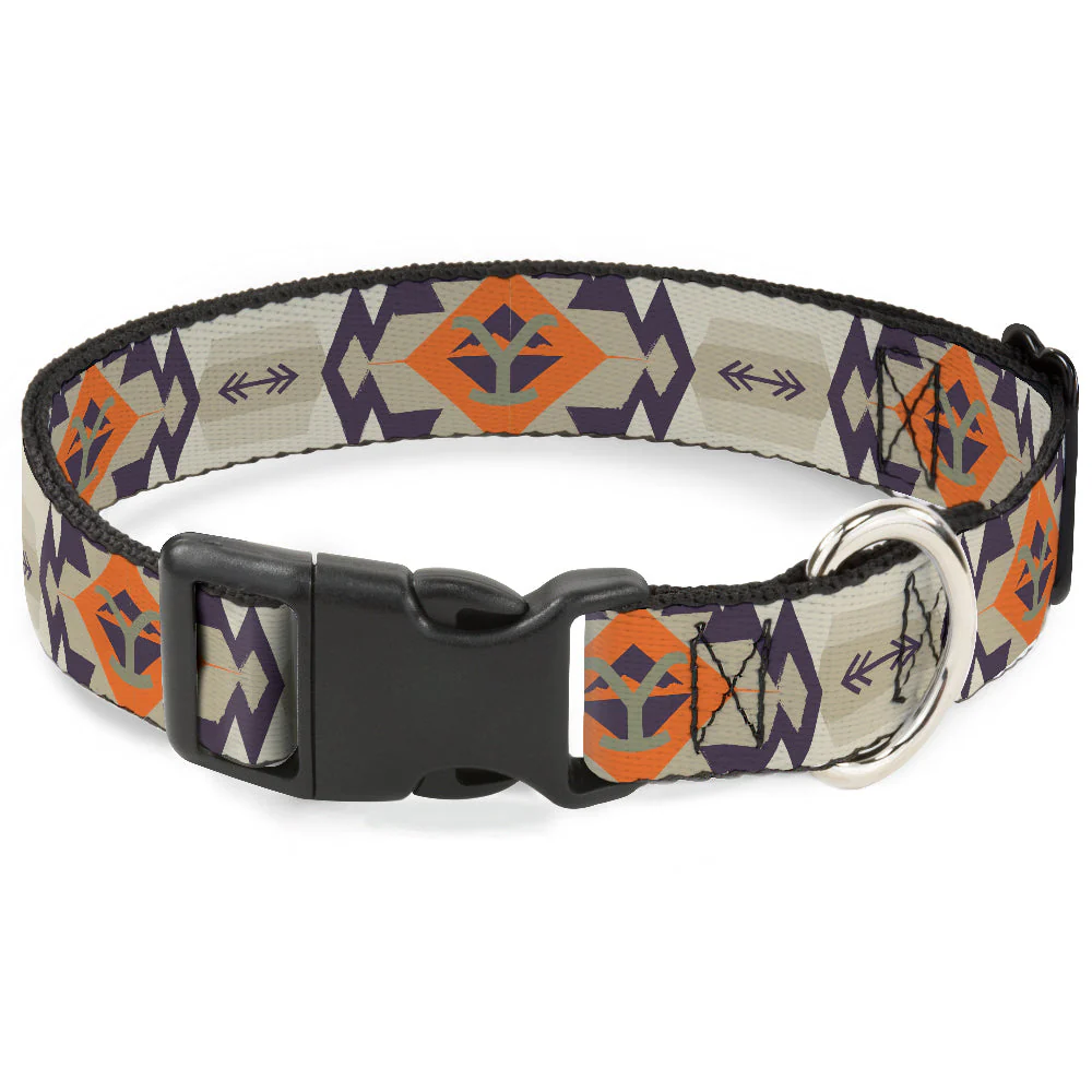 Yellowstone Tribal Y Logo Plastic Clip Pet Collar