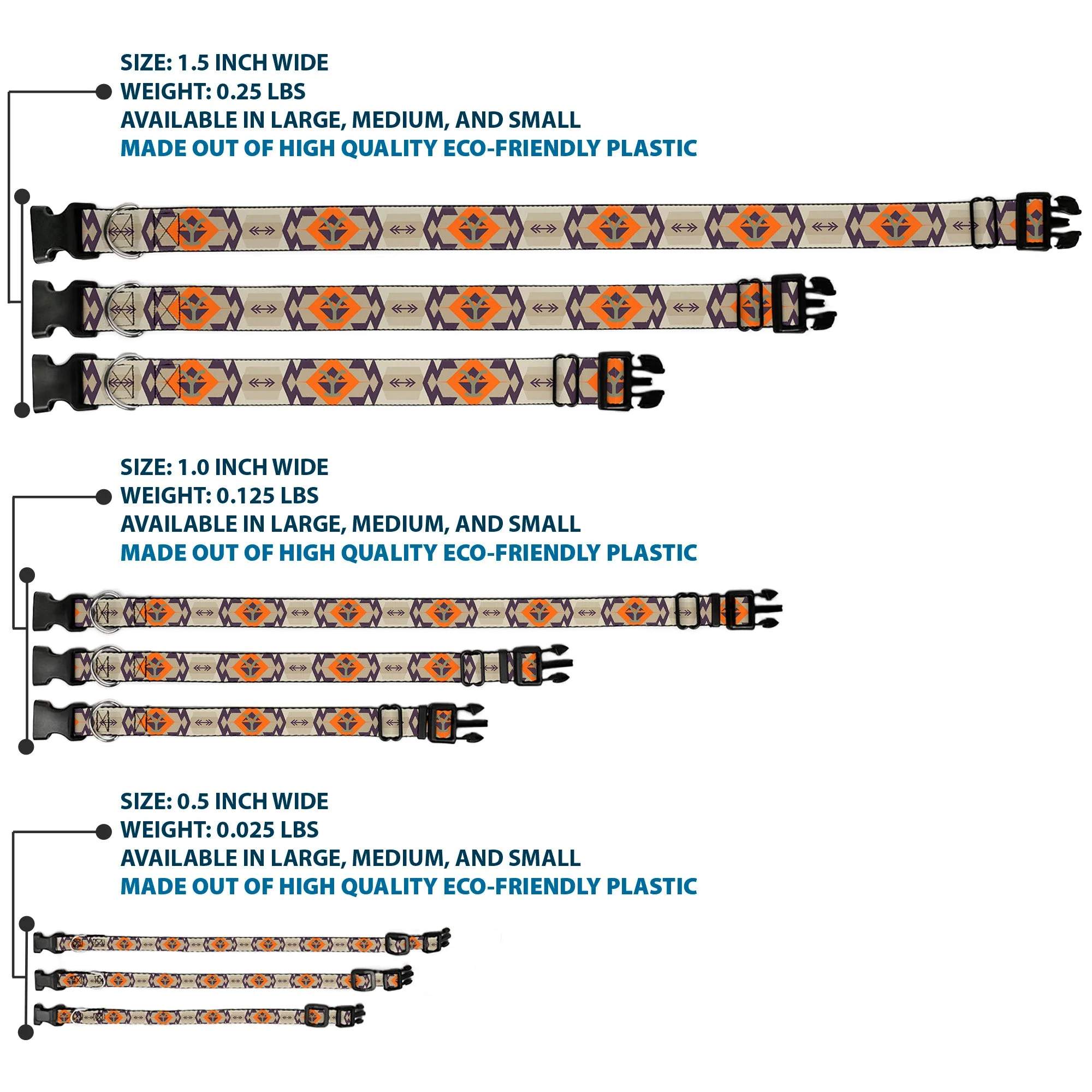 Yellowstone Tribal Y Logo Plastic Clip Pet Collar - Image 3