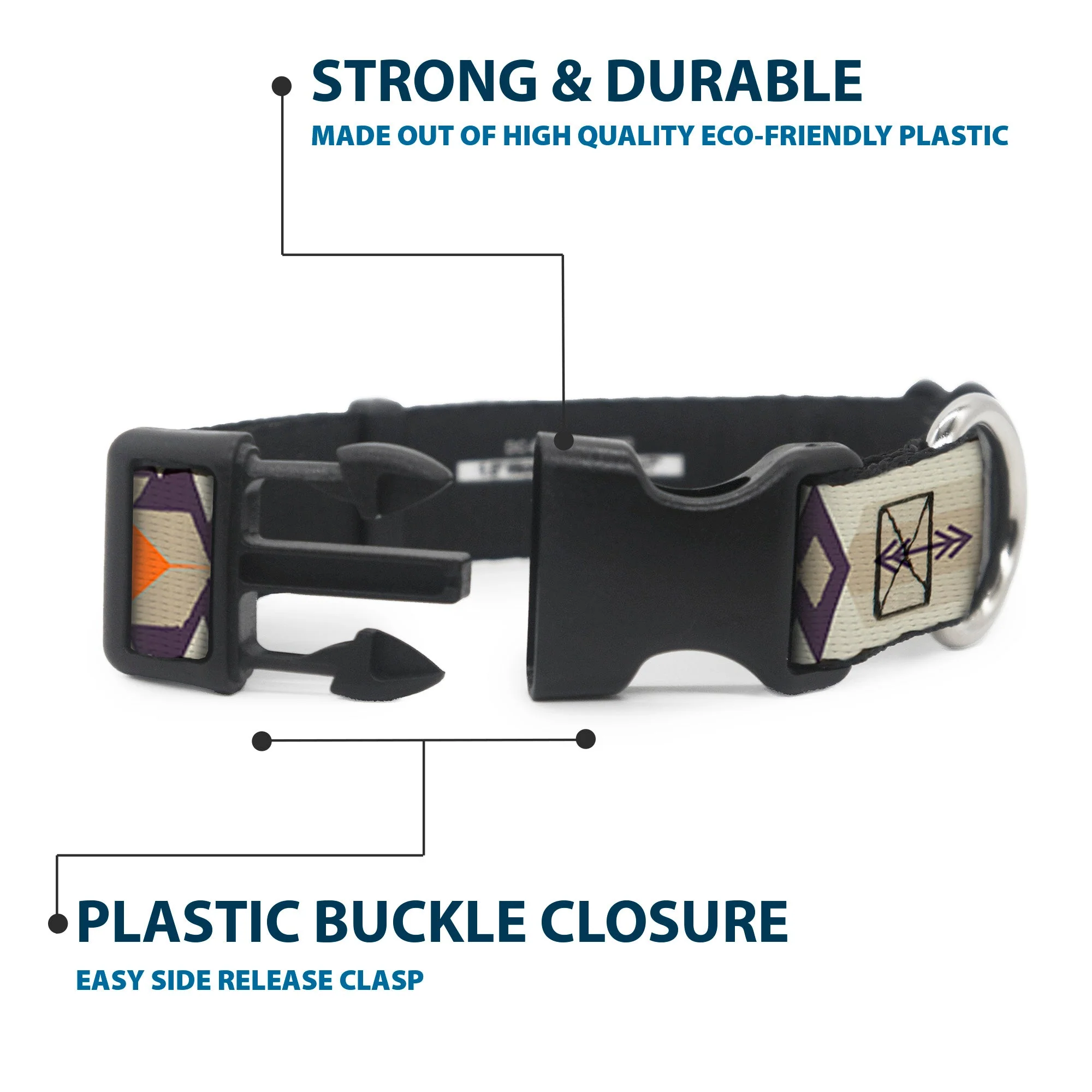 Yellowstone Tribal Y Logo Plastic Clip Pet Collar - Image 4