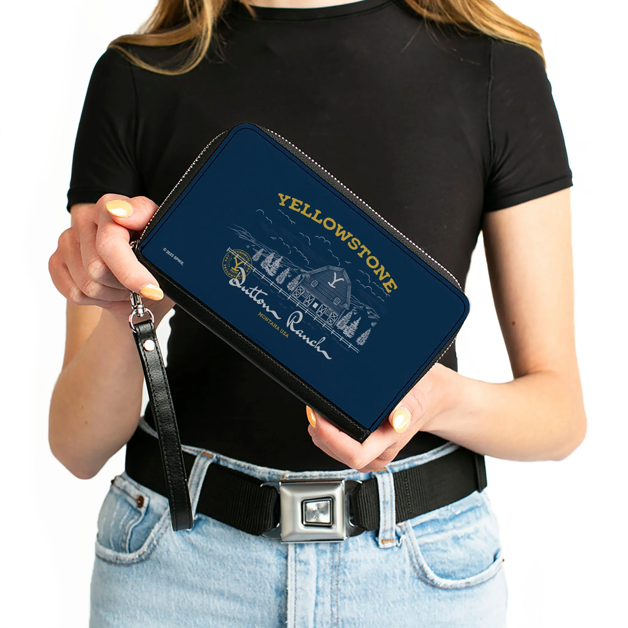 Yellowstone Dutton Ranch Landscape Zip Around Rectangle Wallet - Image 4