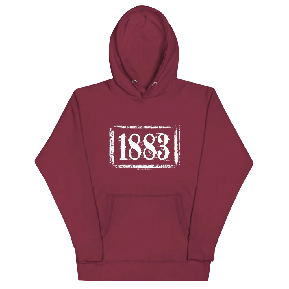 Yellowstone 1883 Logo Unisex Premium Hoodie - Image 3
