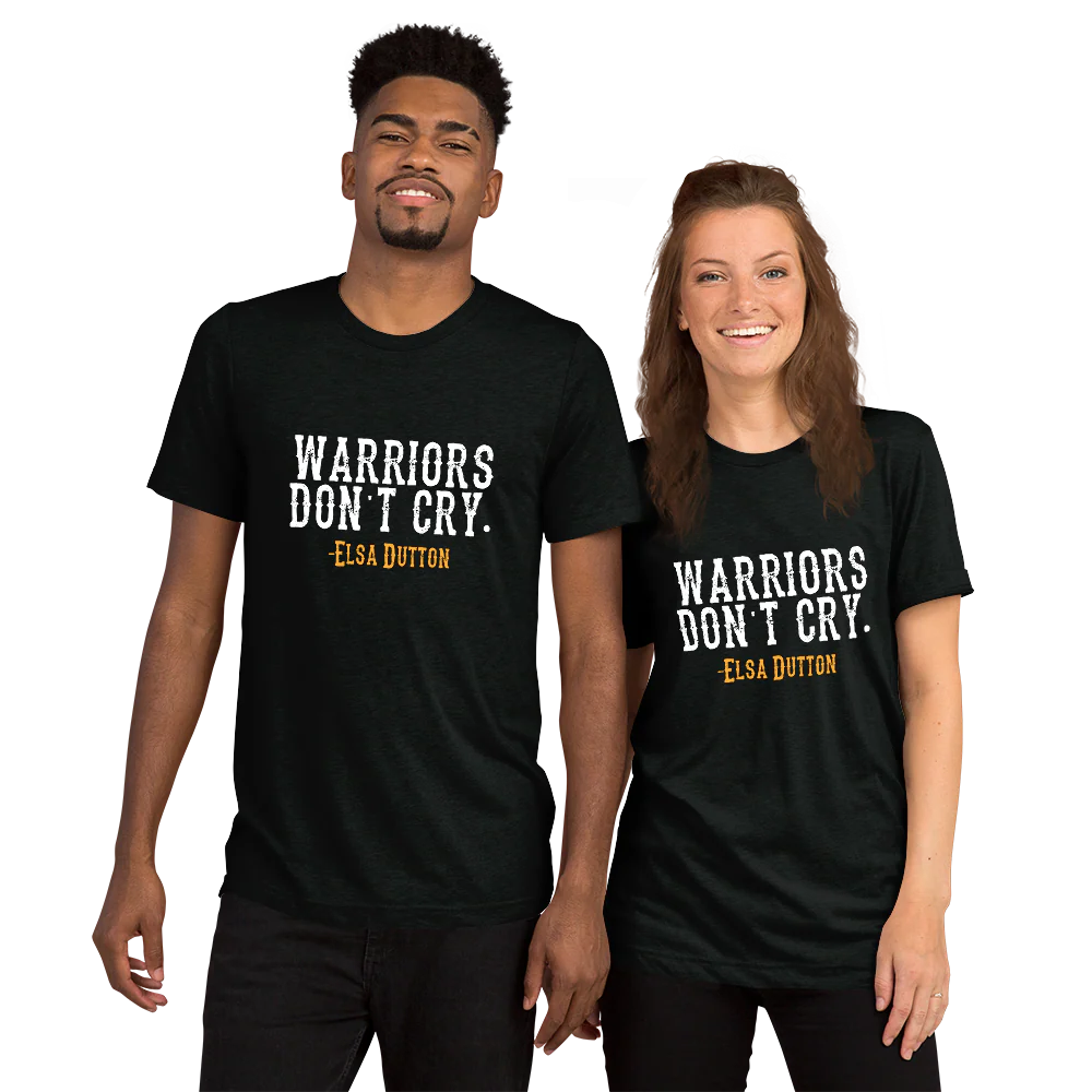 Yellowstone 1883 Warriors Don't Cry Adult Tri-Blend T-Shirt - Image 2