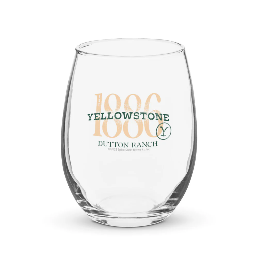 Yellowstone 1886 Stemless Wine Glass