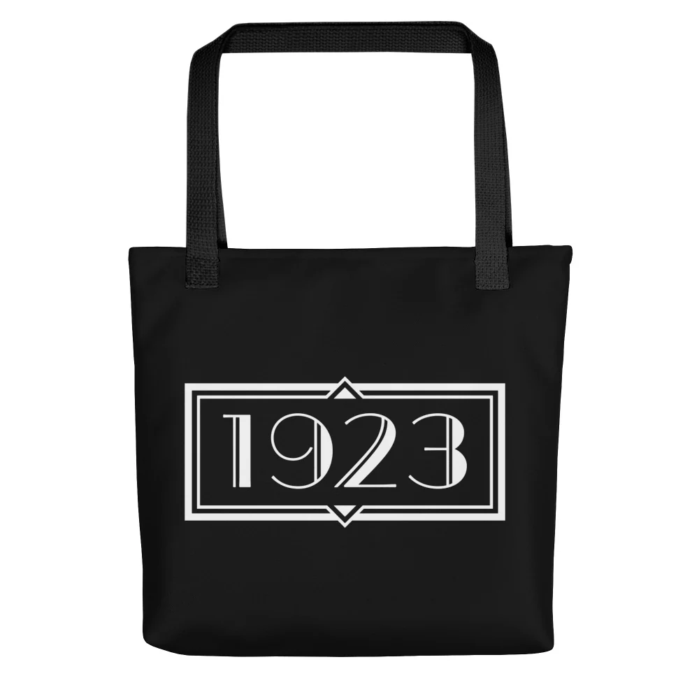 Yellowstone 1923 Logo Premium Tote Bag - Image 4
