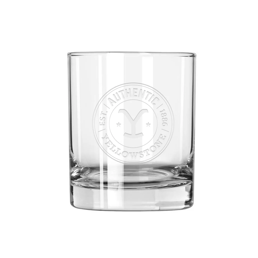 Yellowstone Authentic Y Logo Laser Engraved Rocks Glasses - Image 3