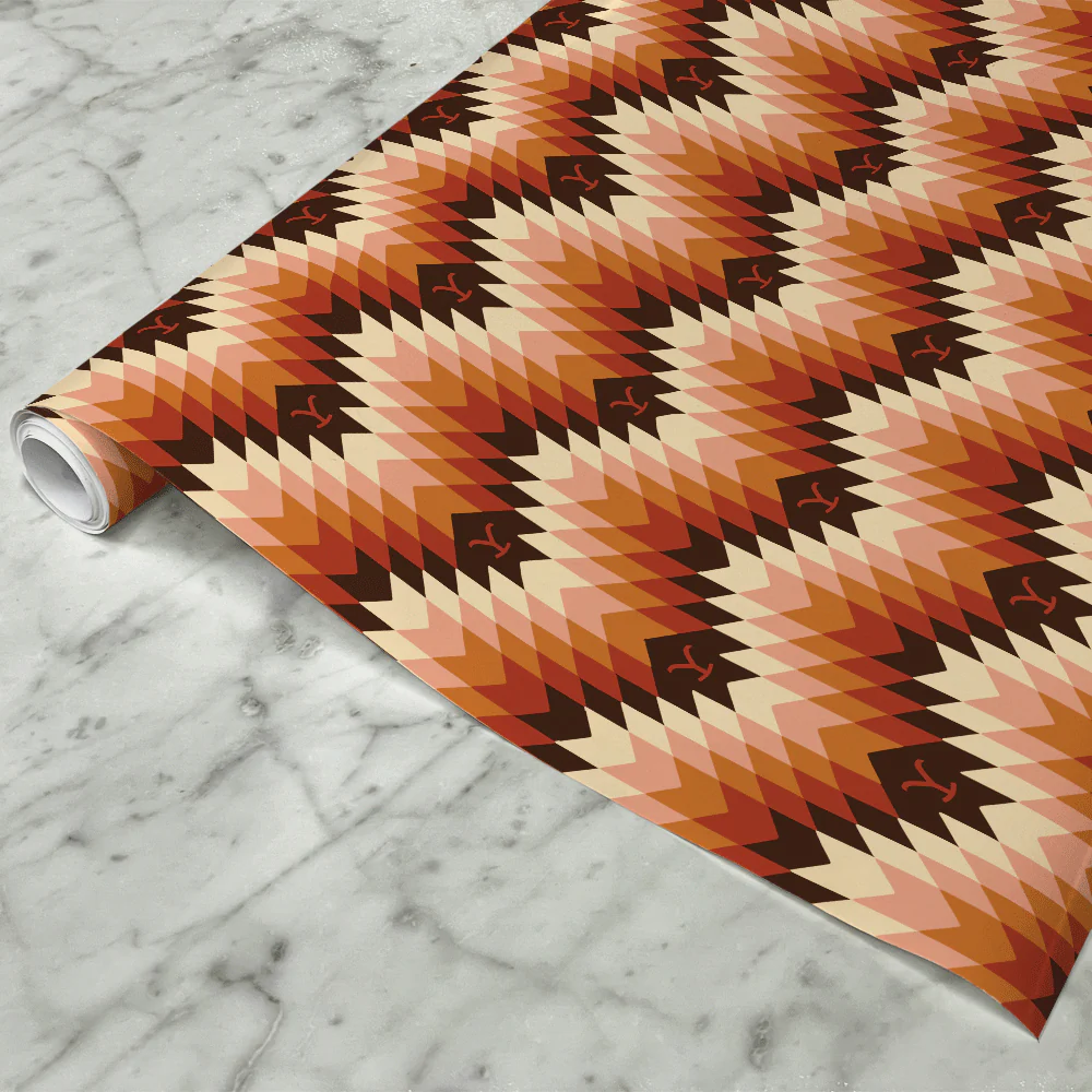 Yellowstone Aztec Pattern Gift Wrap - Image 3