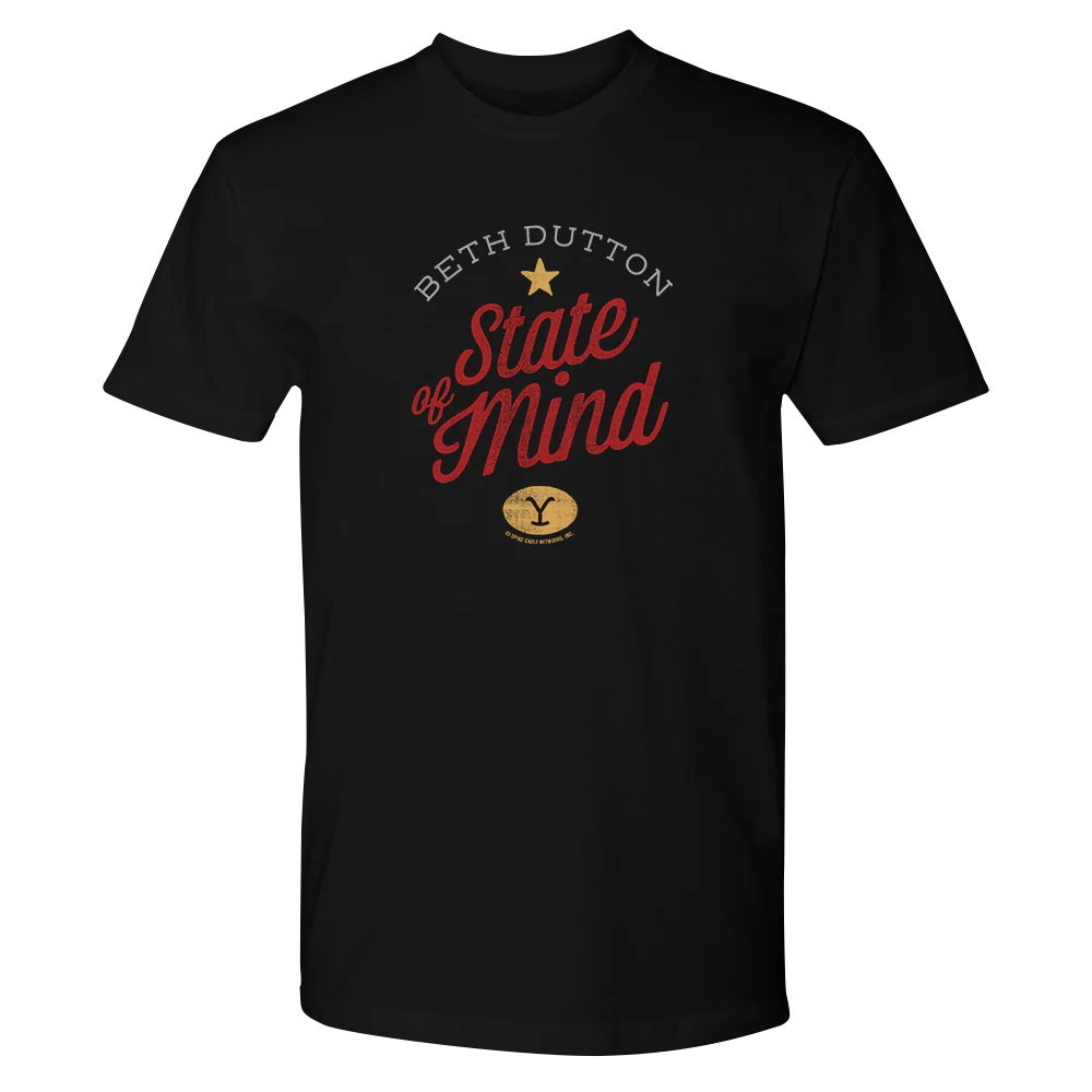Yellowstone Beth Dutton State of Mind Adult Short Sleeve T-Shirt