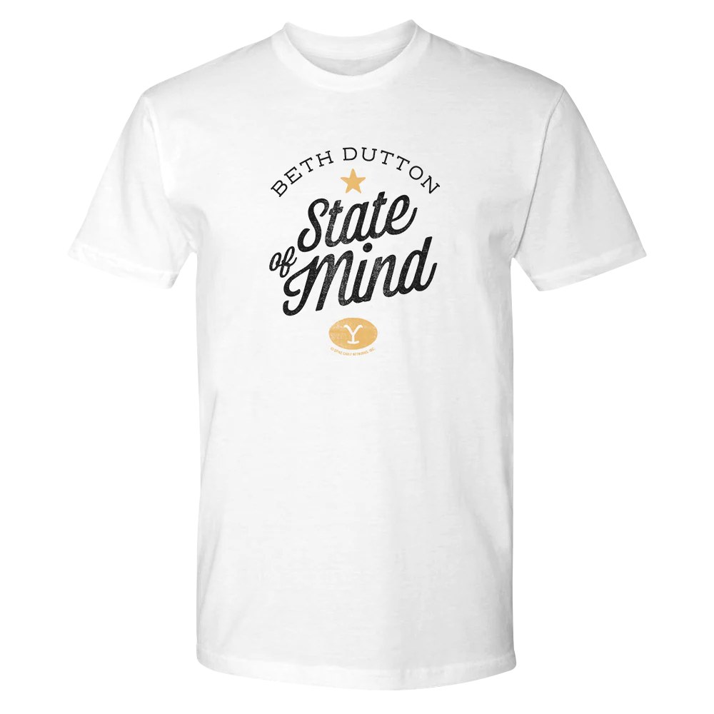 Yellowstone Beth Dutton State of Mind Adult Short Sleeve T-Shirt - Image 3