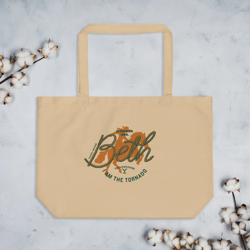 Yellowstone Beth Dutton I Am The Tornado Large Tote Bag - Image 2