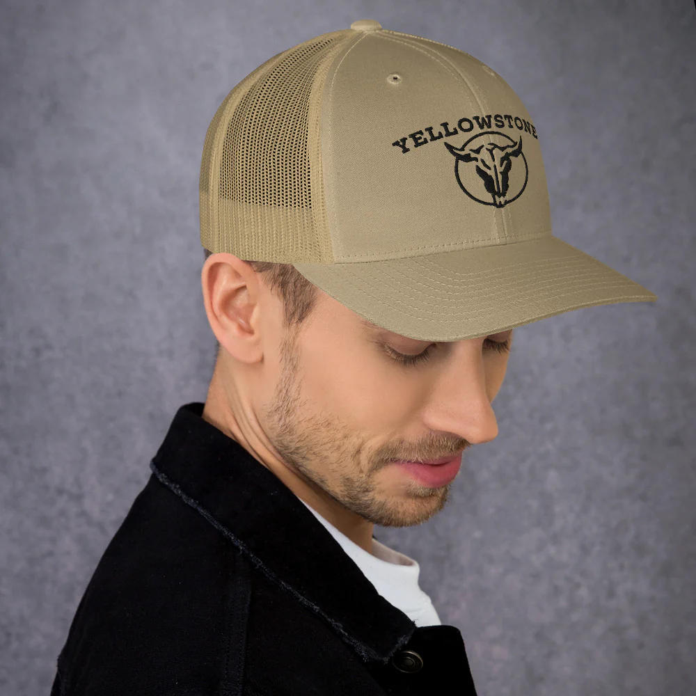 Yellowstone Black Skull Trucker Hat - Image 6