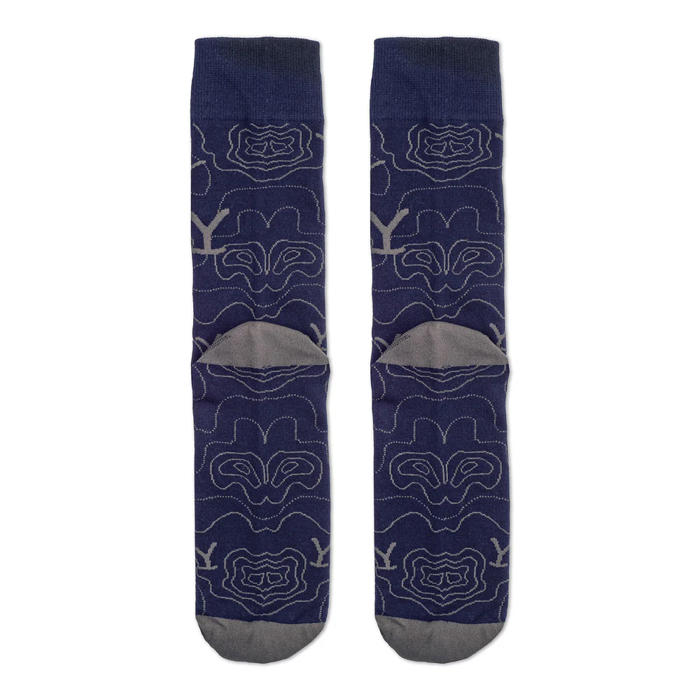 Yellowstone Blue Lines Logo Socks - Image 8