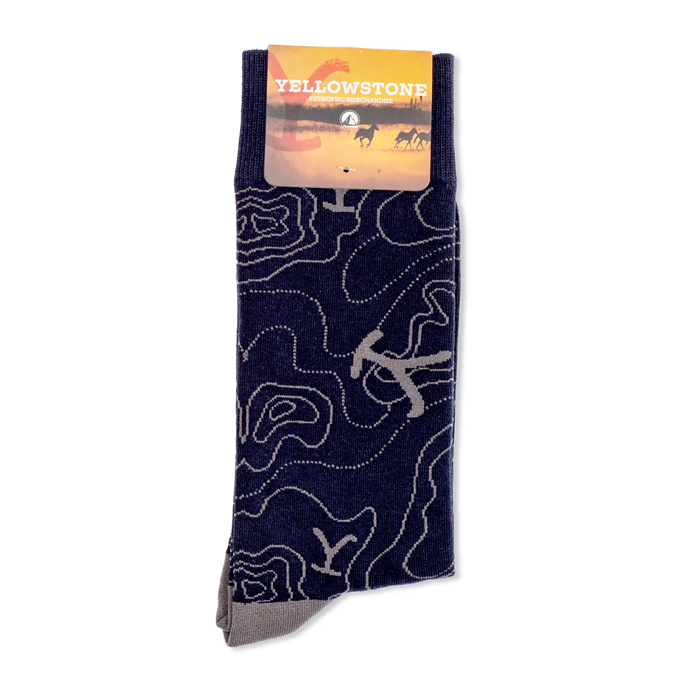 Yellowstone Blue Lines Logo Socks - Image 9