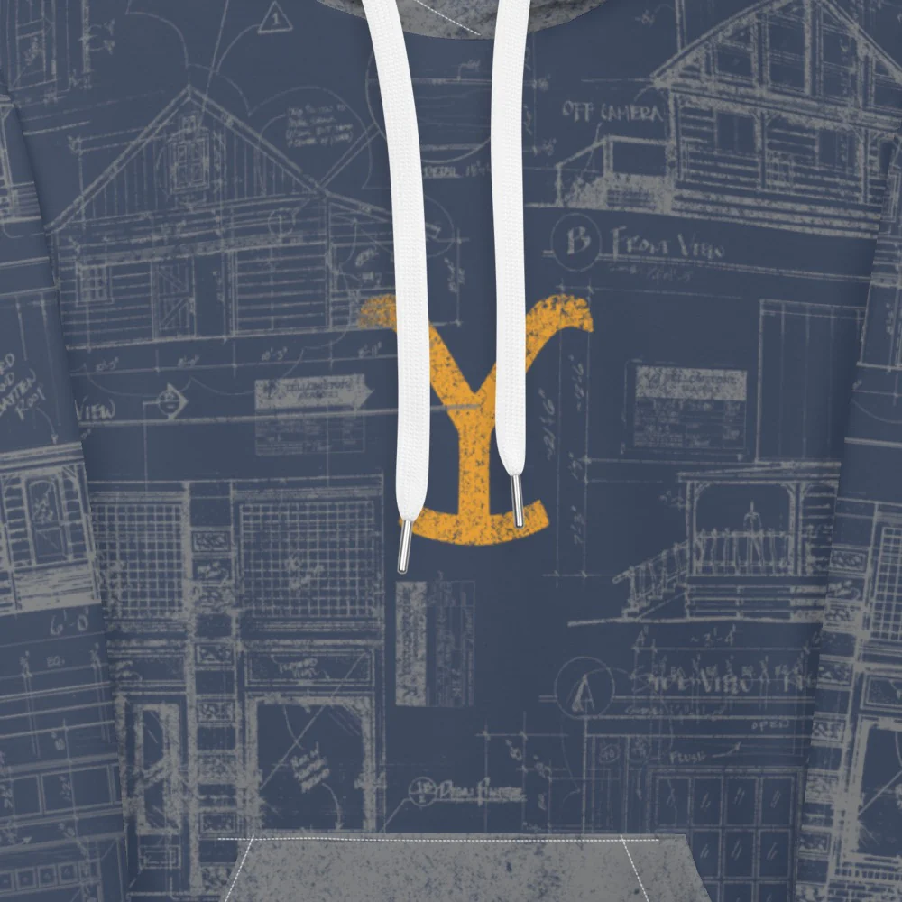 Yellowstone Historic Blueprint Hoodie - Image 2