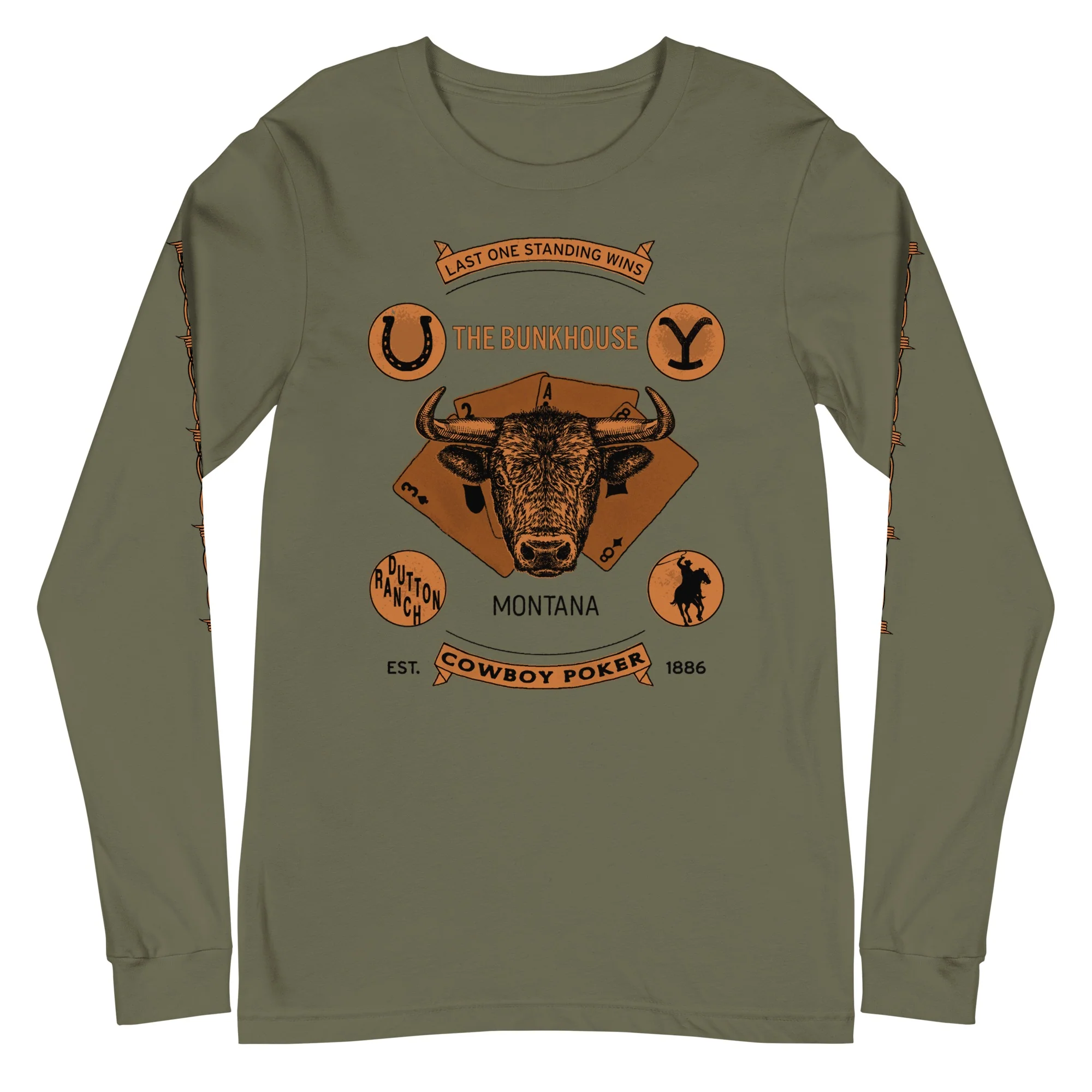 Yellowstone Bunkhouse Bison Long Sleeve T-Shirt