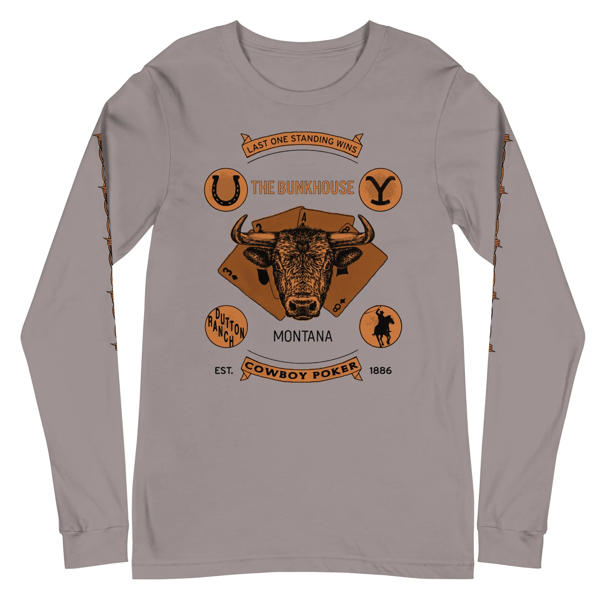 Yellowstone Bunkhouse Bison Long Sleeve T-Shirt - Image 4