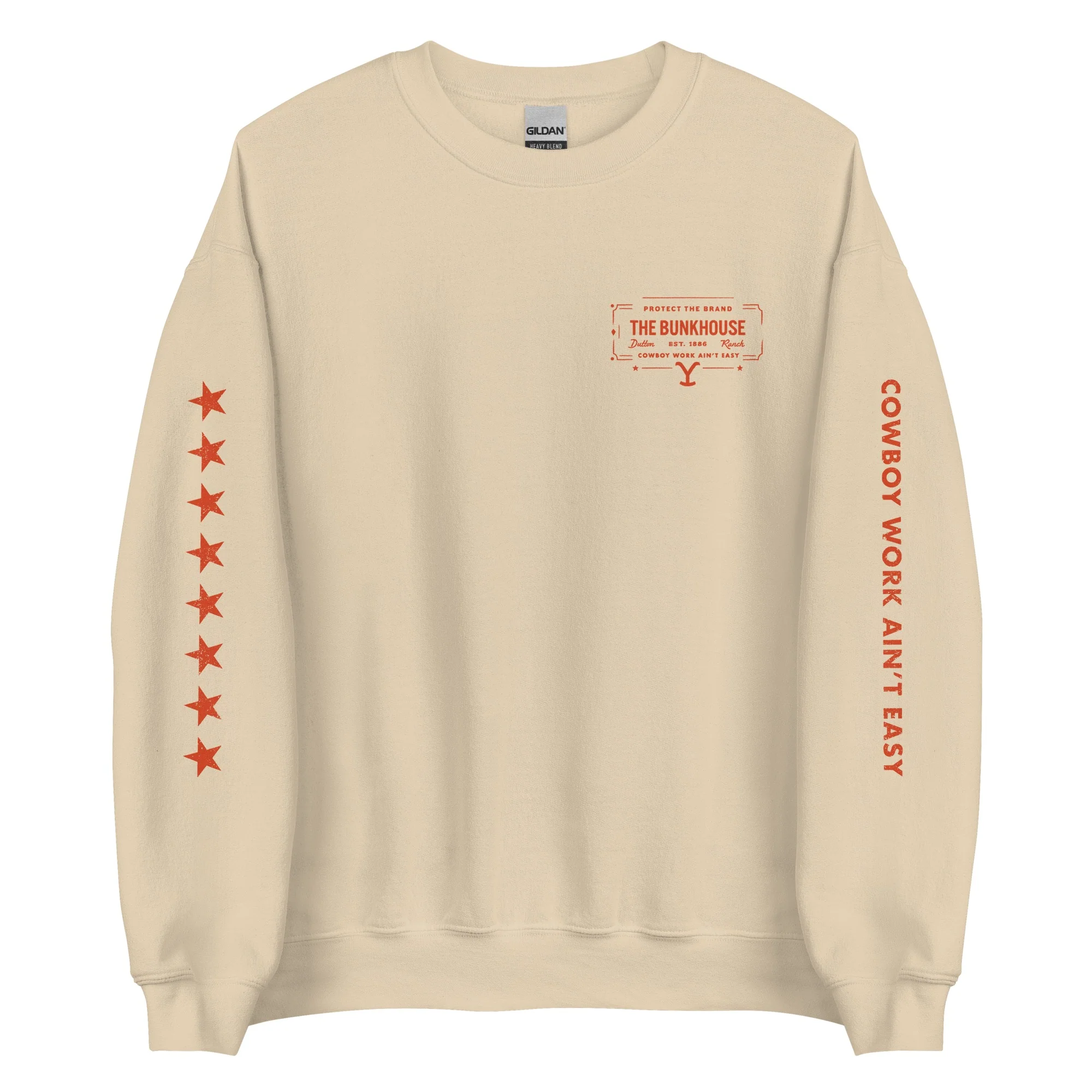 Yellowstone Bunkhouse Ocean Adult Crewneck - Image 4
