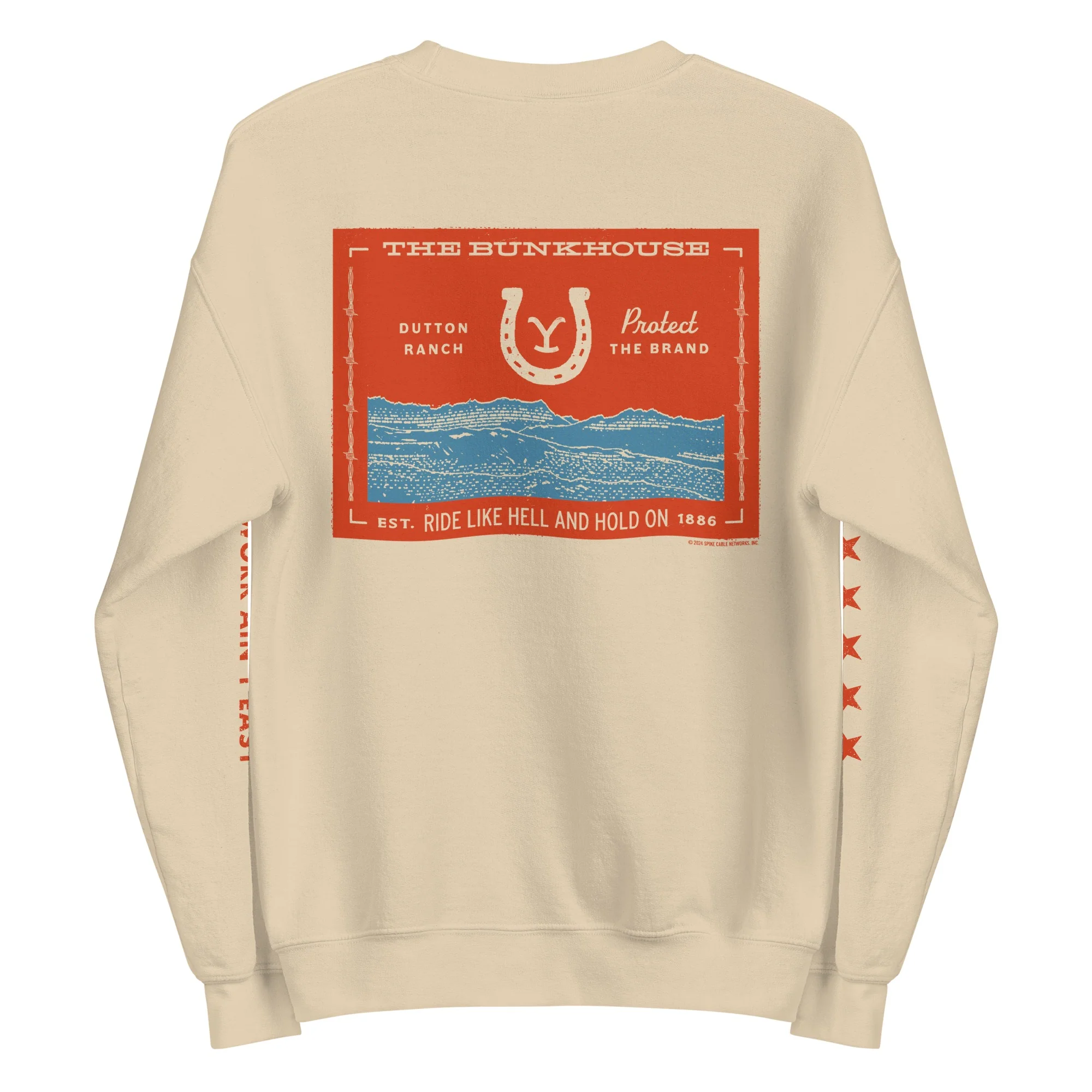 Yellowstone Bunkhouse Ocean Adult Crewneck - Image 5