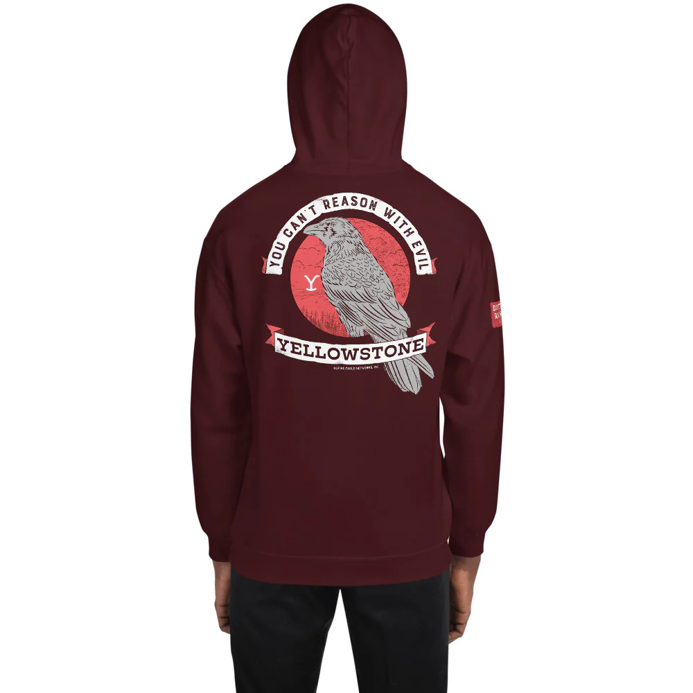 Yellowstone Can't Reason With Evil Hooded Sweatshirt - Image 3