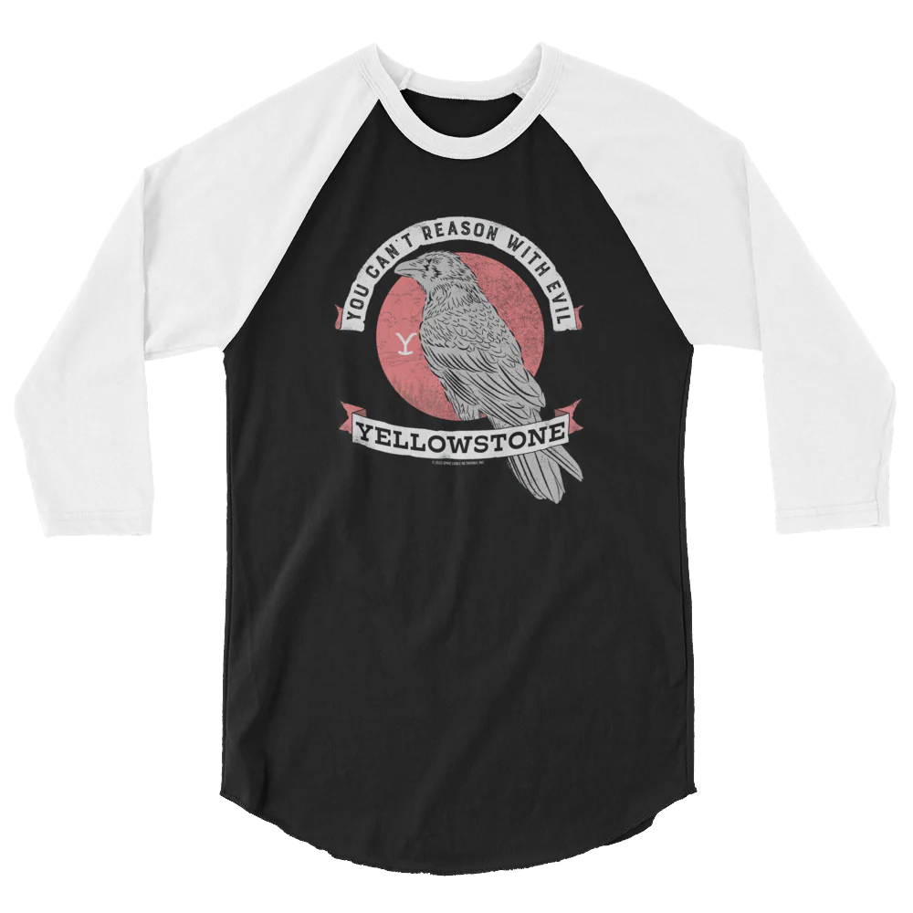 Yellowstone Can't Reason With Evil Raglan T-Shirt