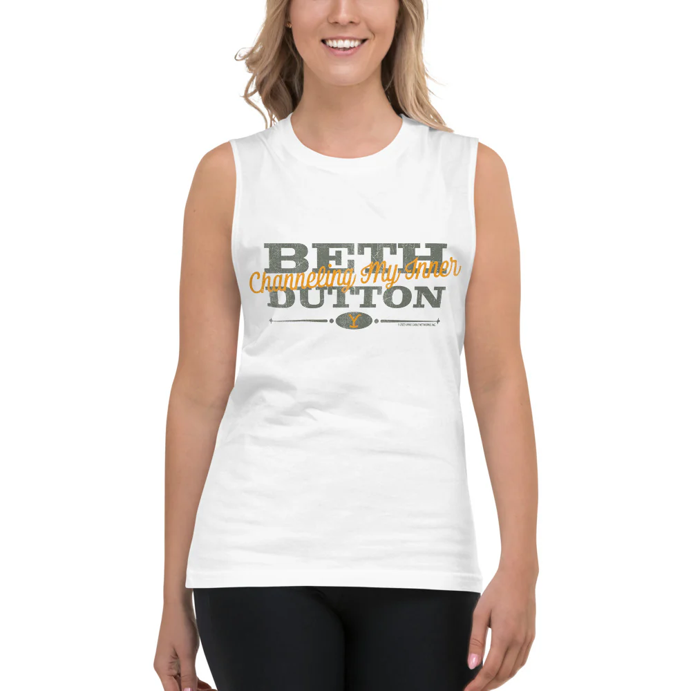 Yellowstone Channeling My Inner Beth Dutton Unisex Tank Top - Image 4