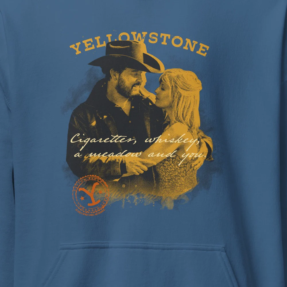 Yellowstone Cigarettes Whiskey and You Hooded Sweatshirt - Image 2