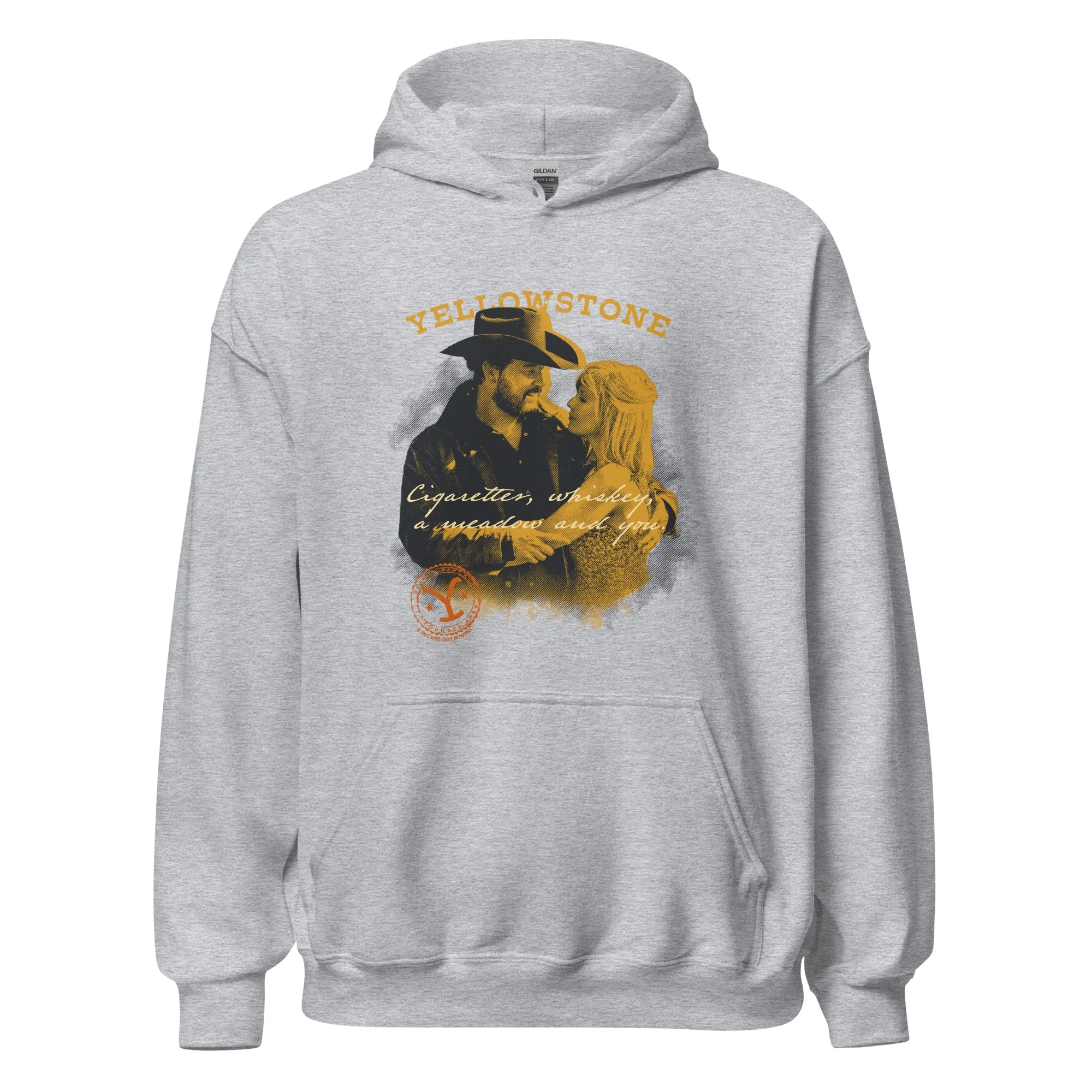 Yellowstone Cigarettes Whiskey and You Hooded Sweatshirt - Image 4