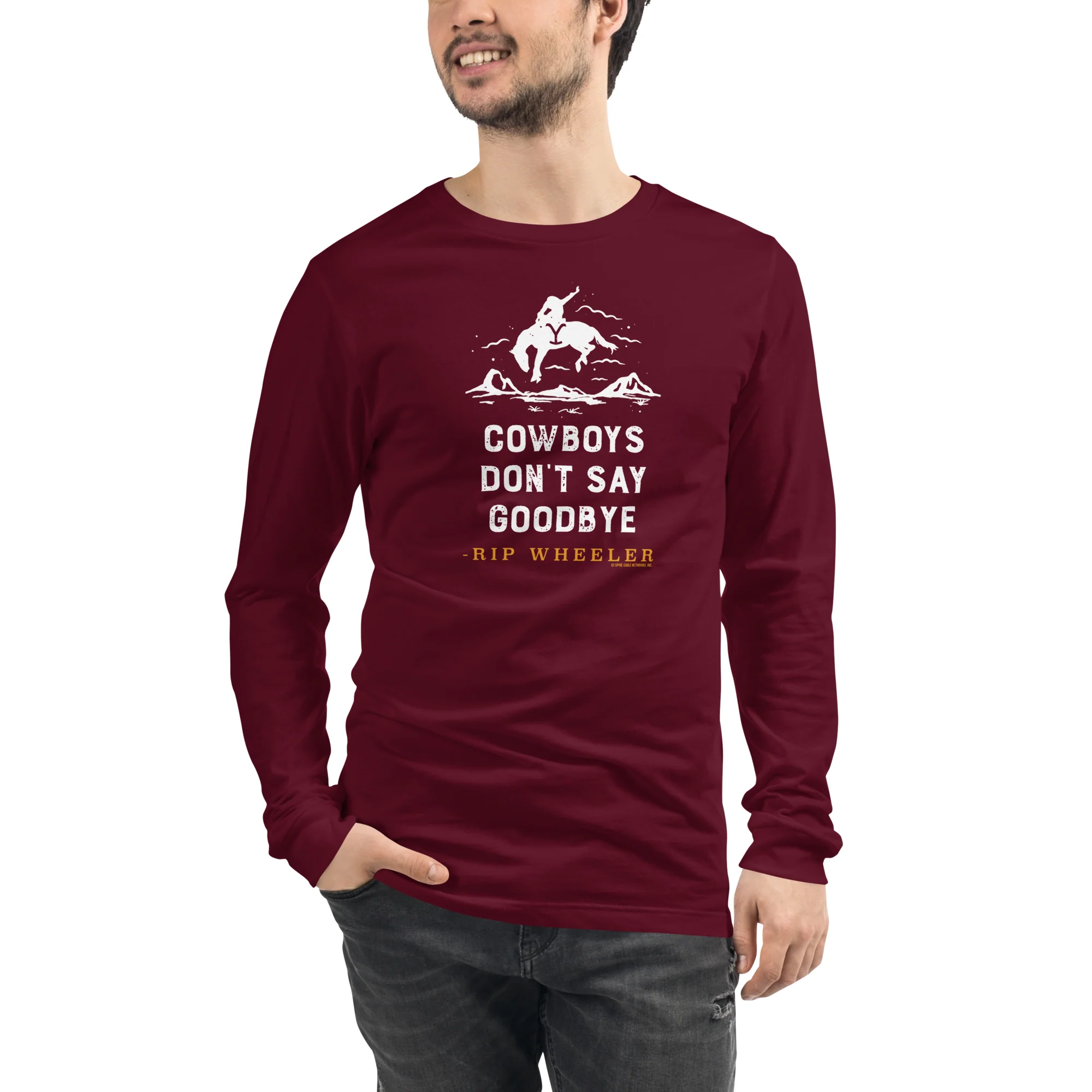 Yellowstone Cowboys Don't Say Goodbye Unisex Long Sleeve T-Shirt - Image 9