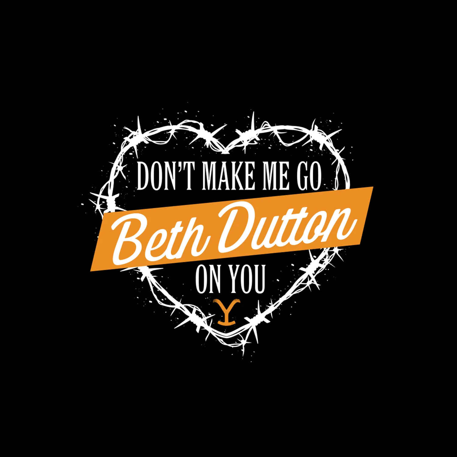 Yellowstone Don't Make Me Go Beth Dutton On You Heart Black Mug - Image 2