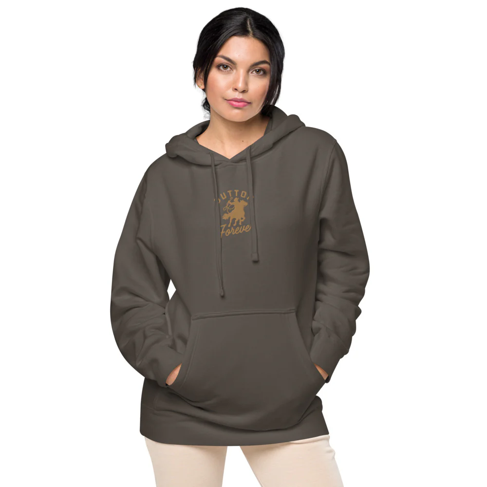Yellowstone Dutton Forever Embroidered Hoodie - Image 2