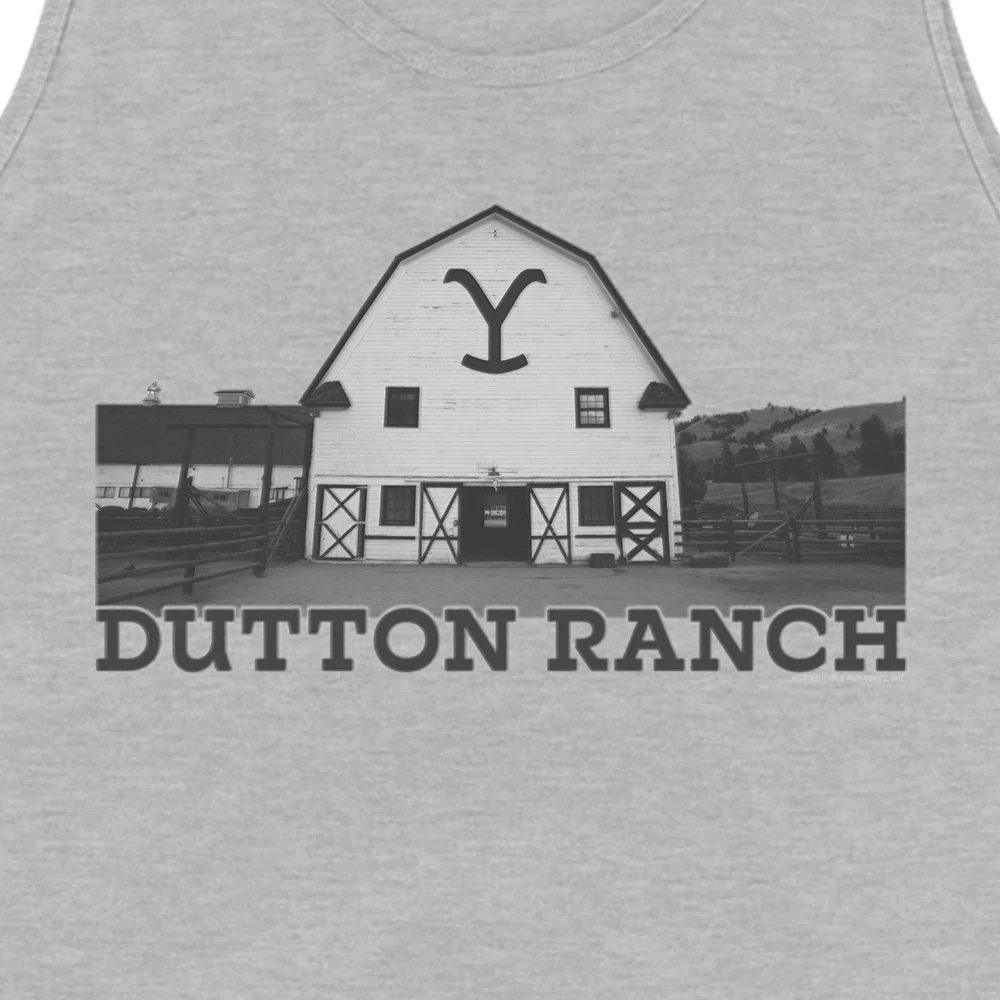 Yellowstone Dutton Ranch Barn Unisex Tank Top - Image 4