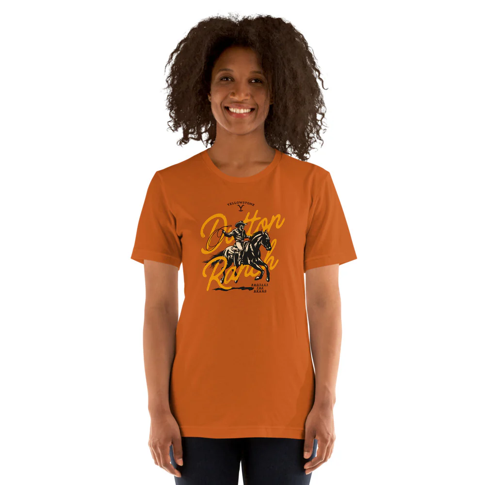 Yellowstone Dutton Ranch Cowboy Unisex T-Shirt - Image 3