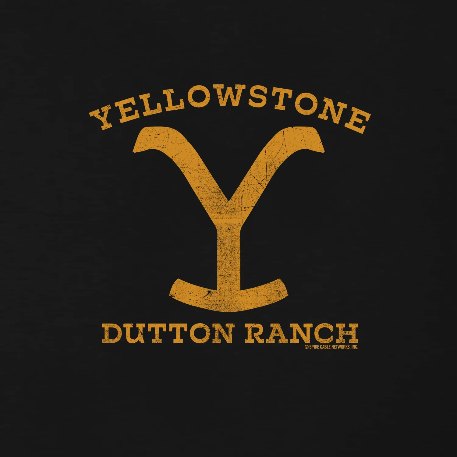 Yellowstone Dutton Ranch Distressed Logo Adult Short Sleeve T-Shirt - Image 2