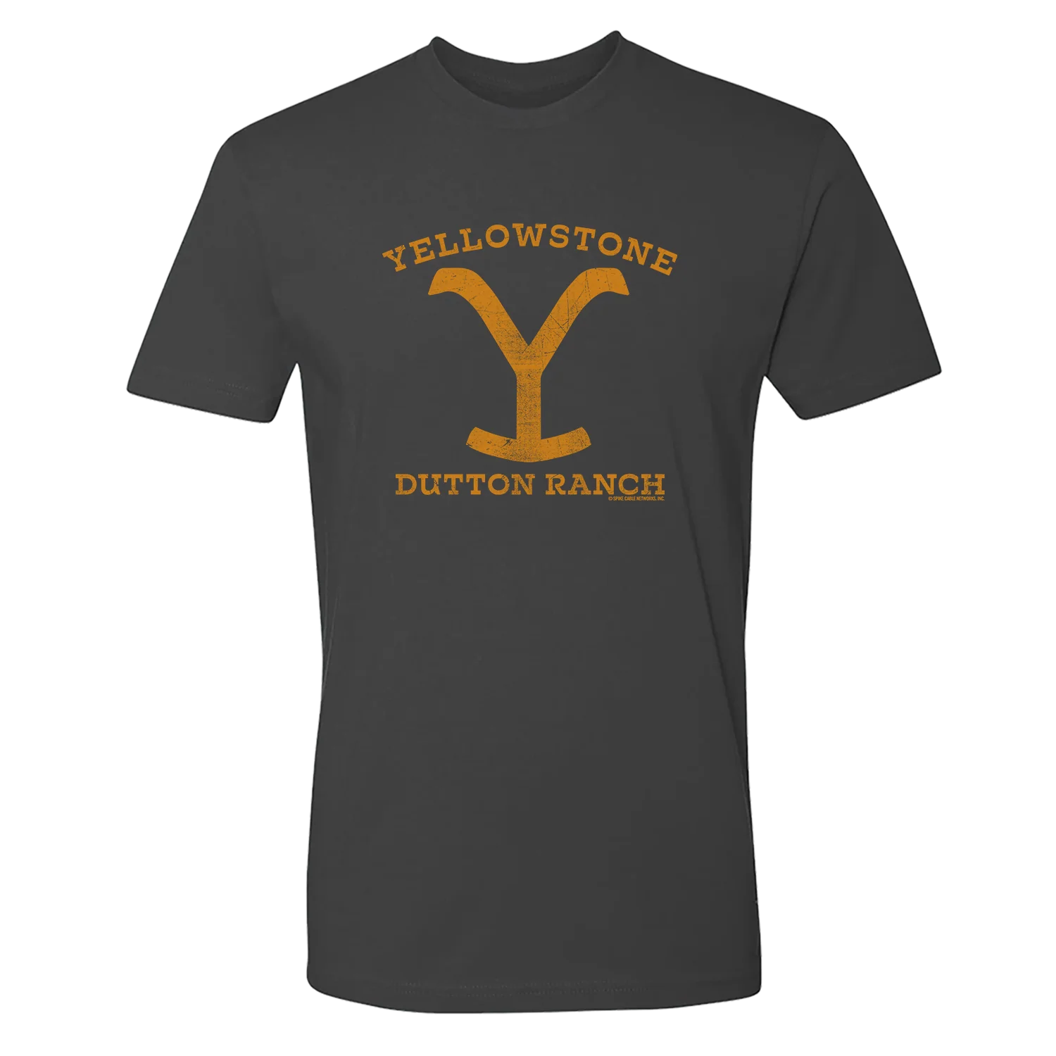 Yellowstone Dutton Ranch Distressed Logo Adult Short Sleeve T-Shirt - Image 8