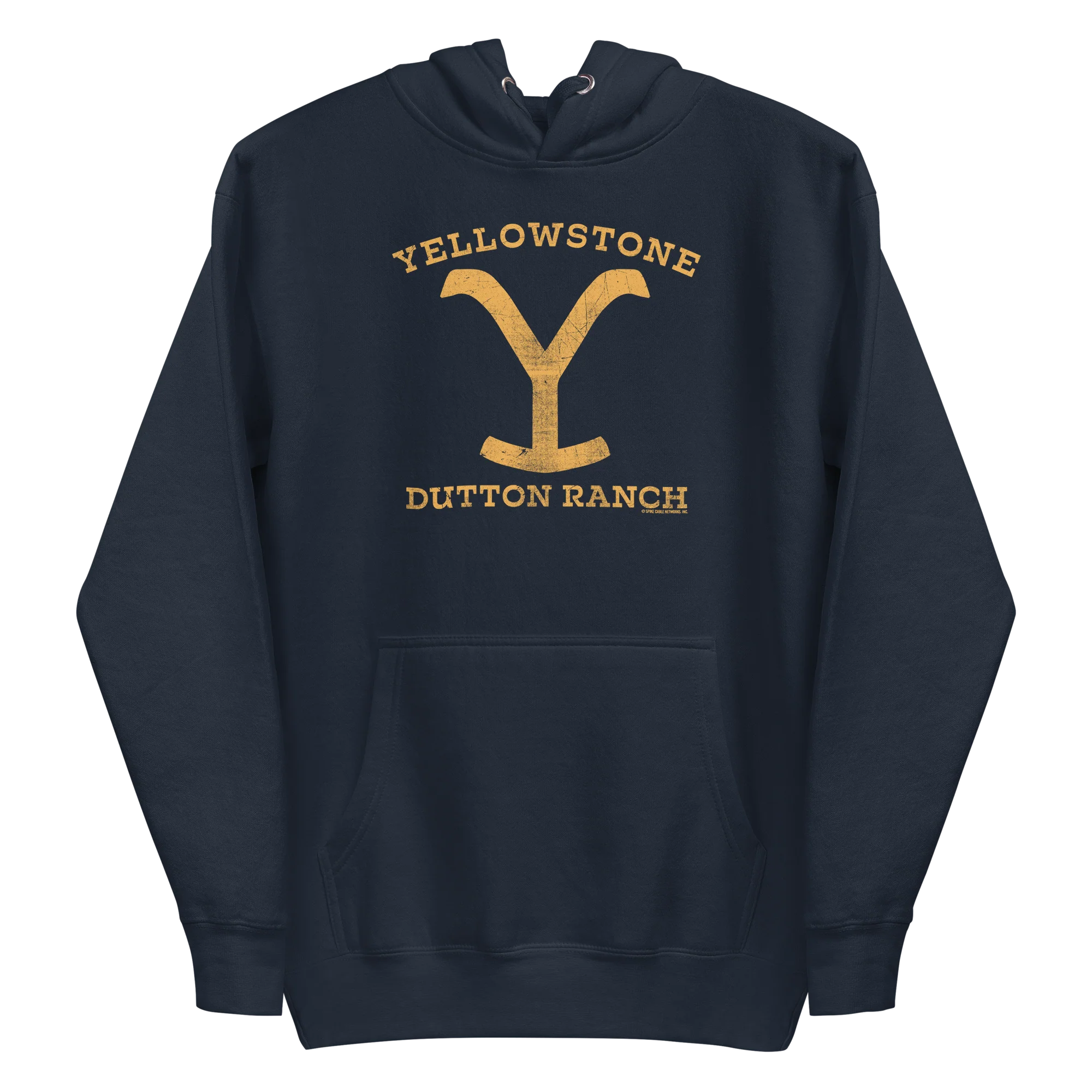 Yellowstone Dutton Ranch Distressed Logo Unisex Premium Hoodie - Image 5