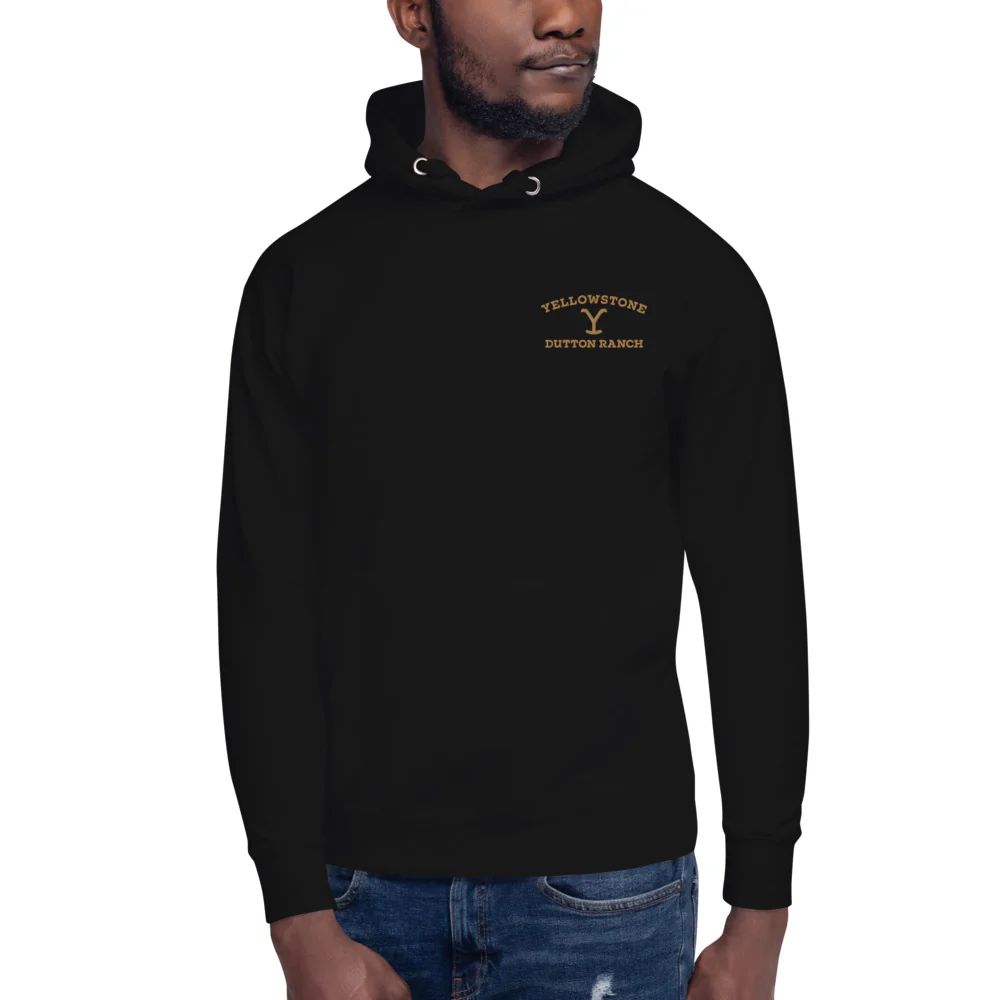 Yellowstone Dutton Ranch Embroidered Unisex Hoodie - Image 2