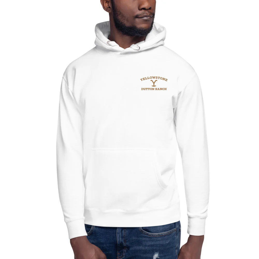 Yellowstone Dutton Ranch Embroidered Unisex Hoodie - Image 4