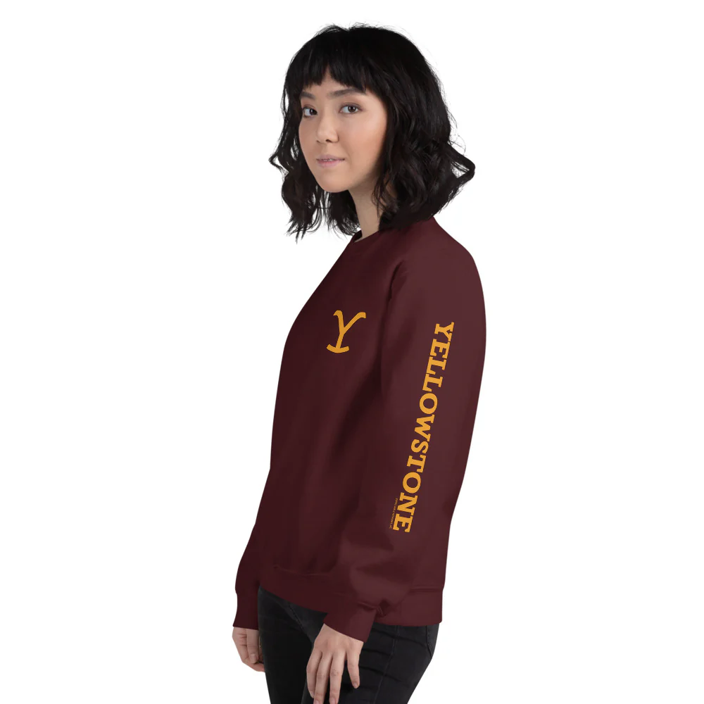 Yellowstone Dutton Ranch Fleece Crewneck Sweatshirt - Image 3