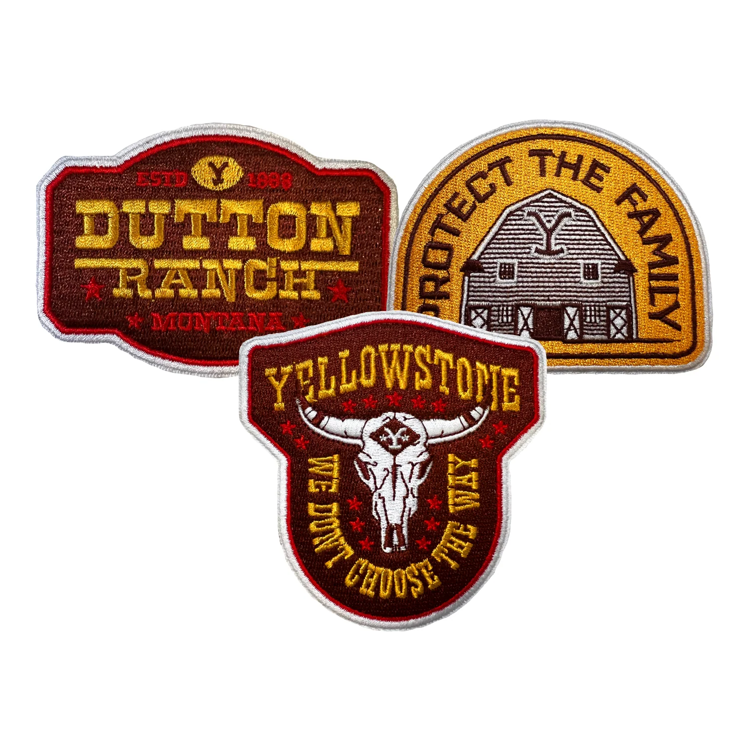 Yellowstone Dutton Ranch Iron On Patches - Pack of 3 - Image 11