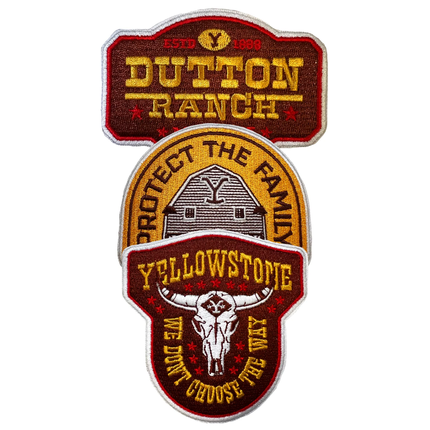 Yellowstone Dutton Ranch Iron On Patches - Pack of 3 - Image 12