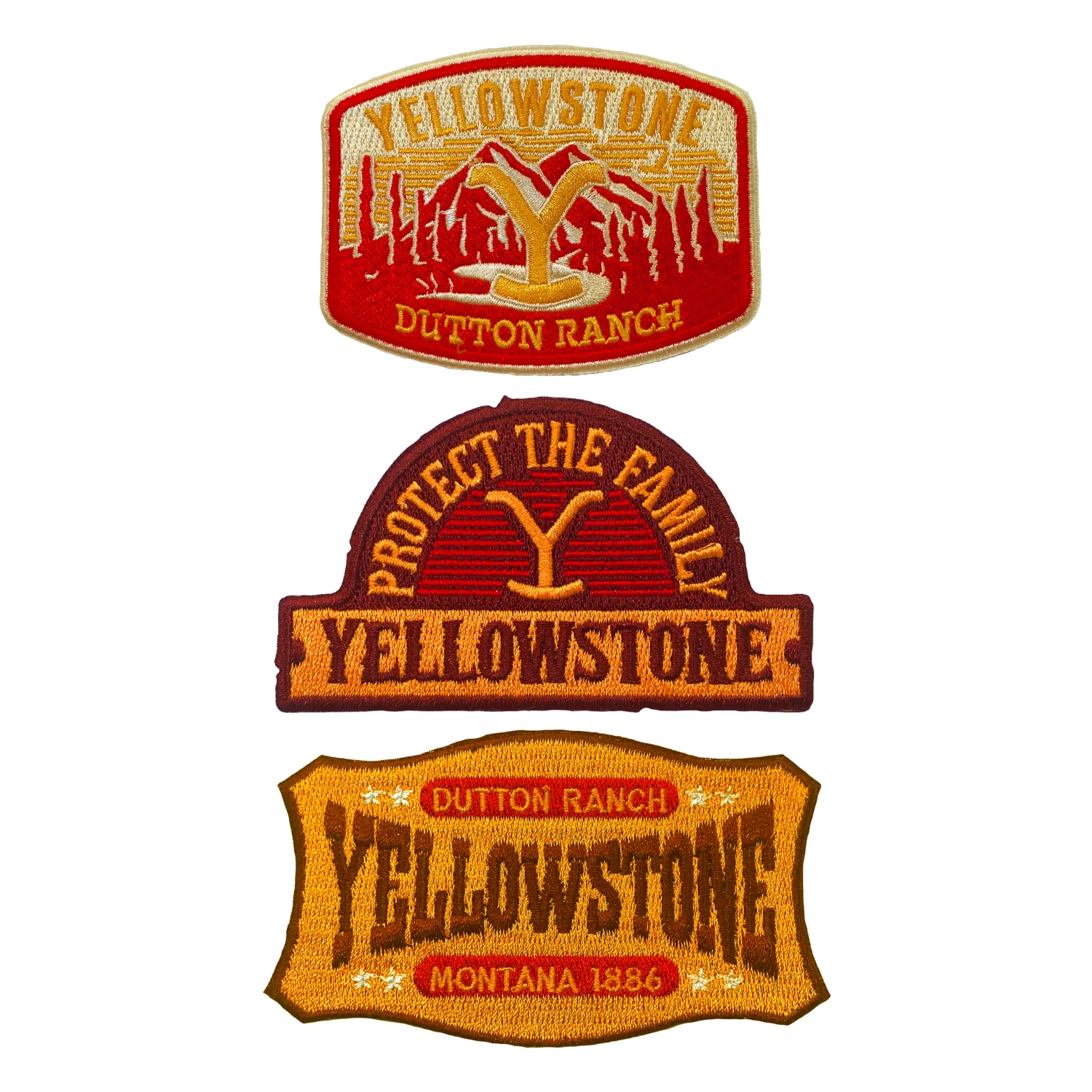 Yellowstone Dutton Ranch Iron On Patches - Pack of 3 - Image 6