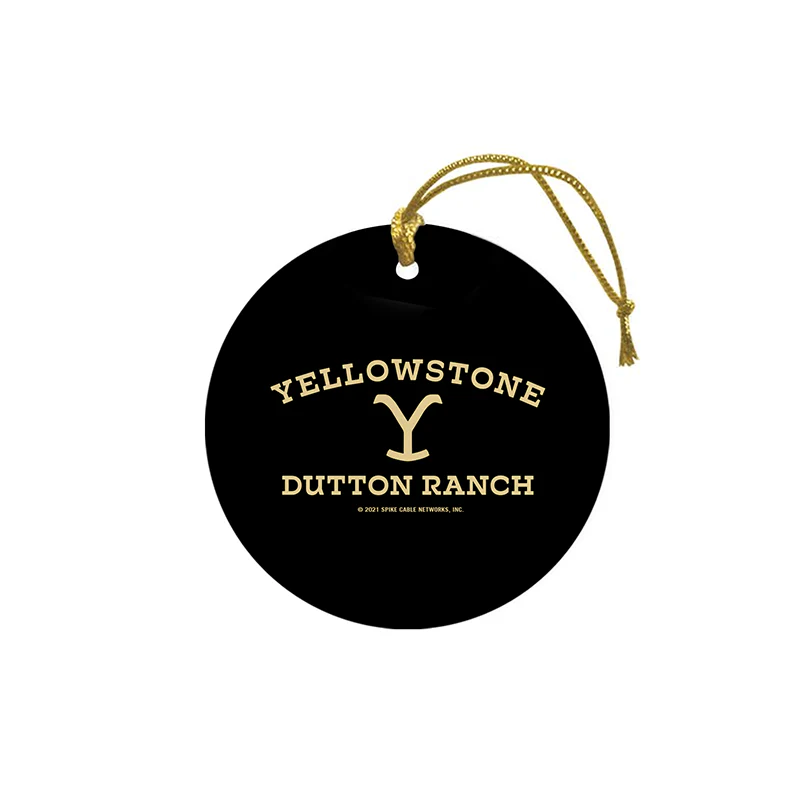 Yellowstone Dutton Ranch Logo Double-Sided Ornament - Image 3