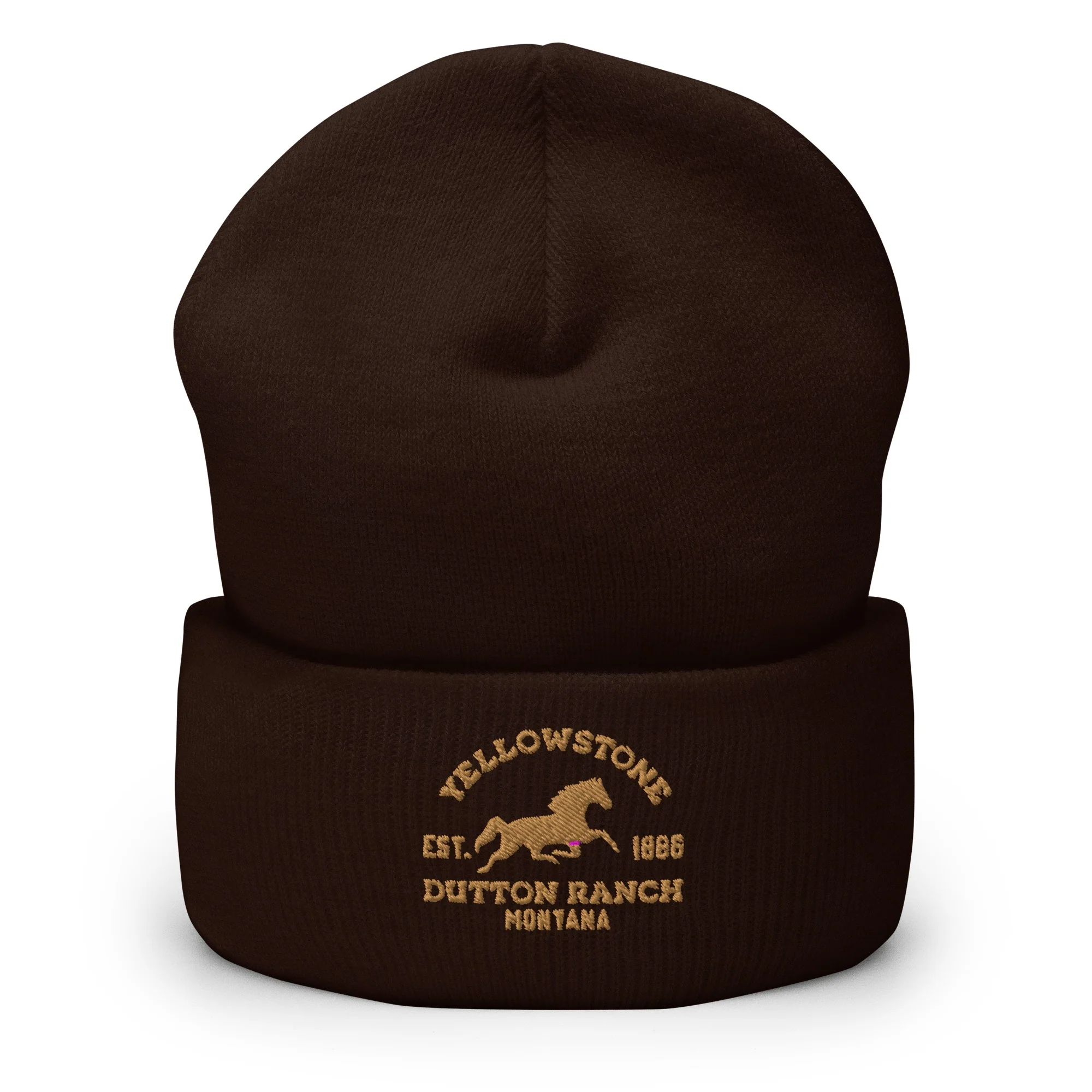 Yellowstone Dutton Ranch Montana Cuffed Beanie - Image 2