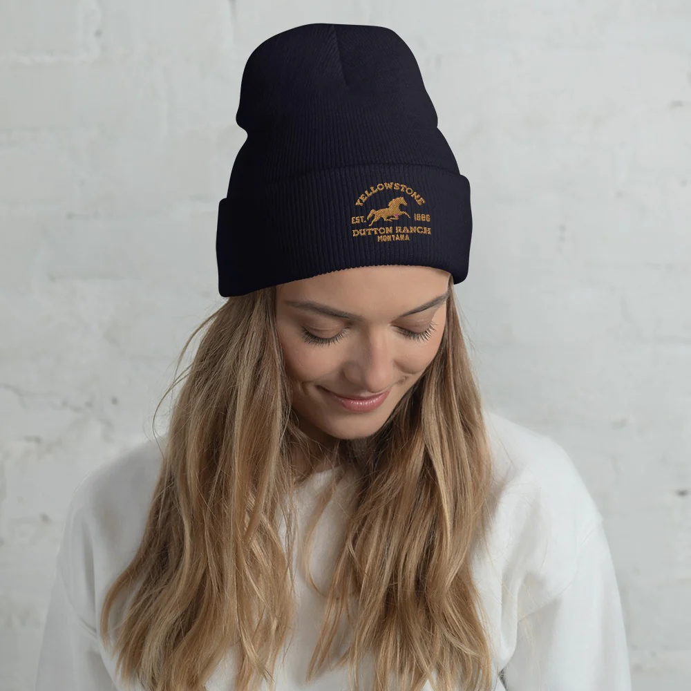 Yellowstone Dutton Ranch Montana Cuffed Beanie - Image 5