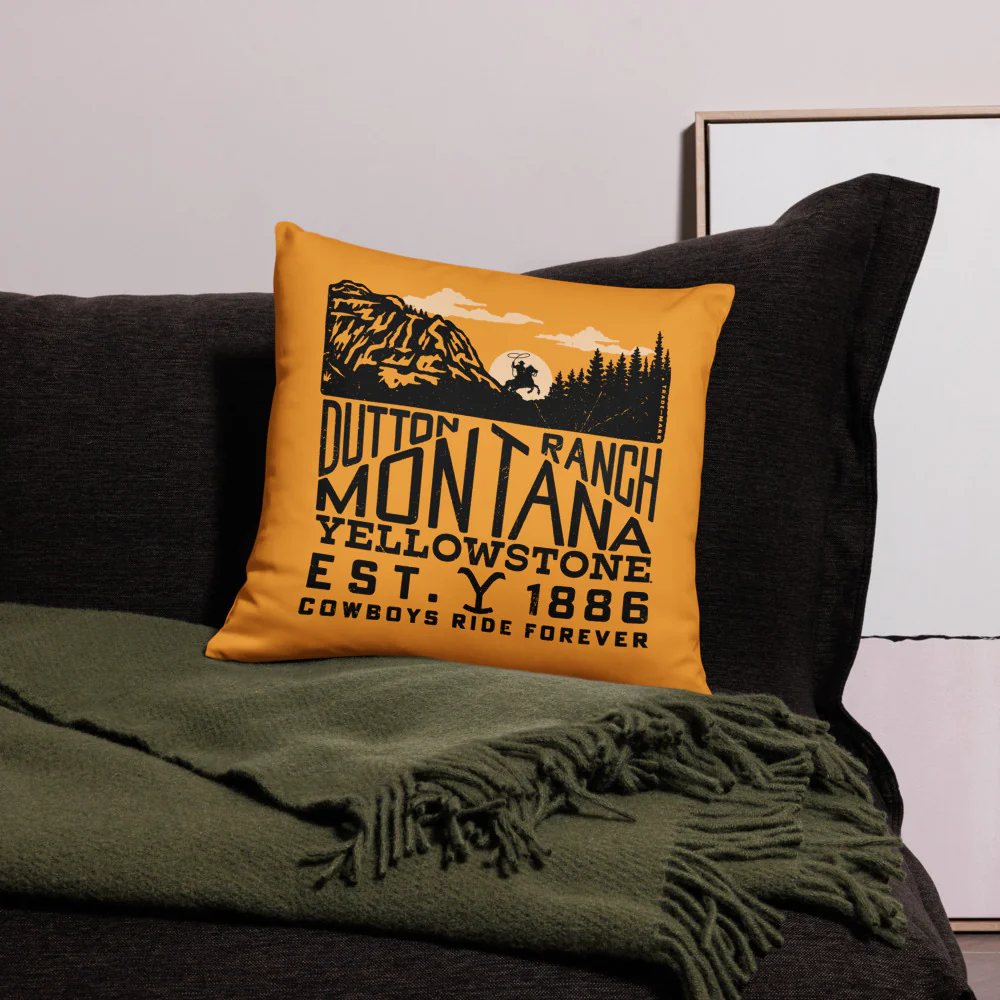 Yellowstone Dutton Ranch Montana Pillow - Image 2