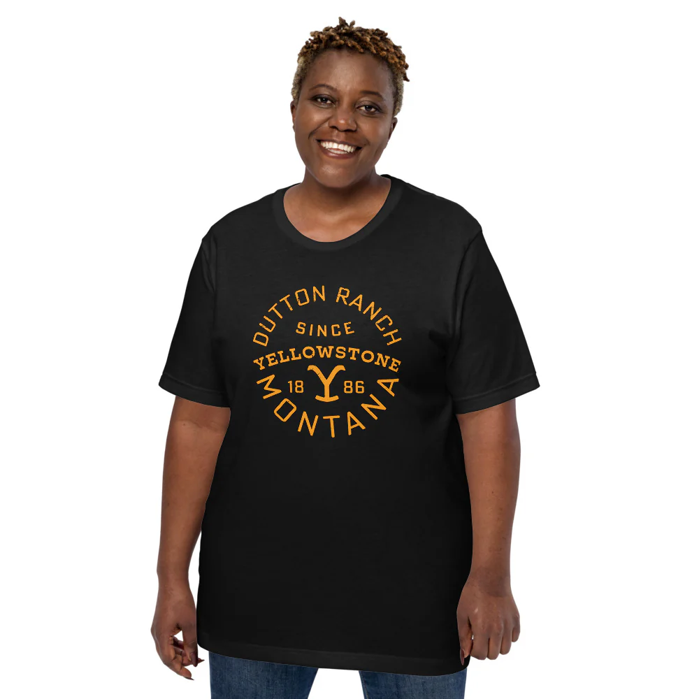 Yellowstone Dutton Ranch Montana Unisex T-Shirt - Image 5