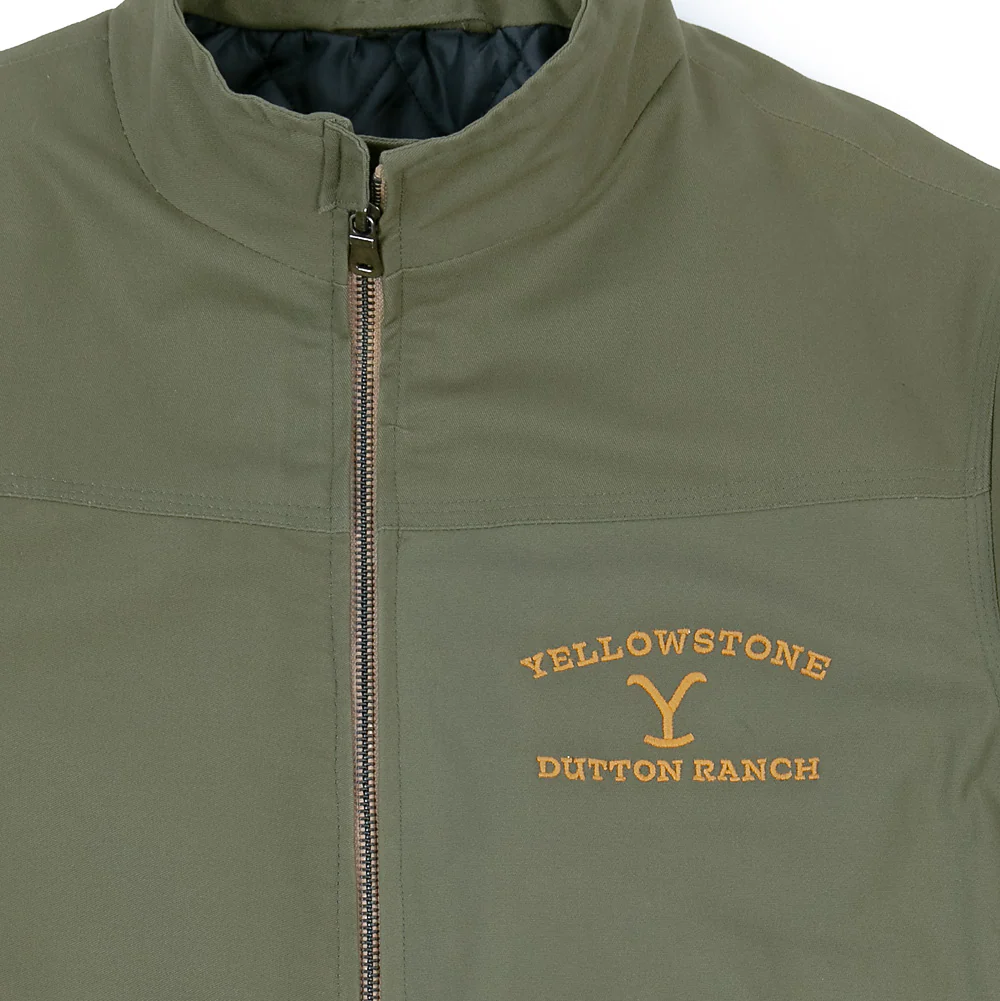 Yellowstone Dutton Ranch Olive Jacket - Image 3
